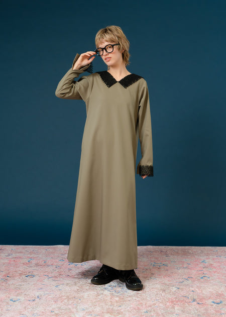 lace collar one-pieceレースカラーワンピース/K256-67148 – Kittle.