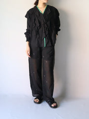 【新作】Lily embroidery easy pants/K241-64132