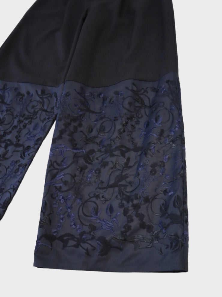Wide embroidery pants/K236-64121
