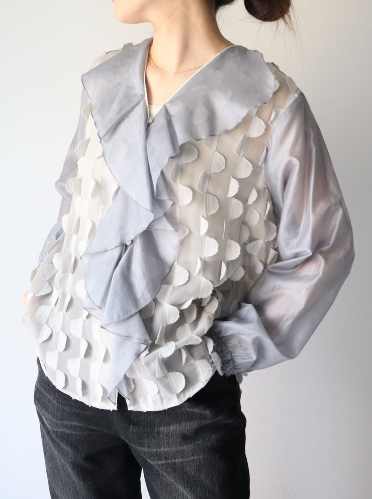 【第3位】Half circle frill blouse/K241-66079