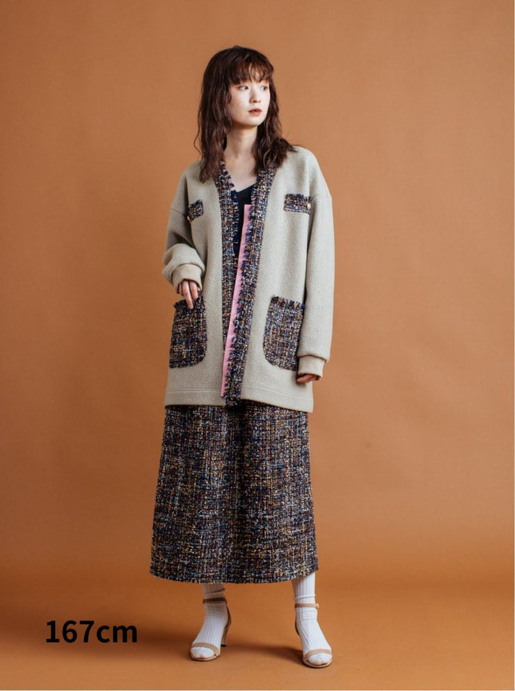 Tweed skirt/K236-65066