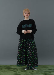 【新作】Flower jacquard flare skirt/K256-65098