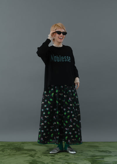 【第3位】Flower jacquard flare skirt/K256-65098