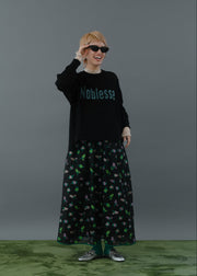 lace high neck tops/K256-62263