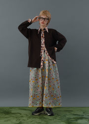 print collar shirt/K256-66131