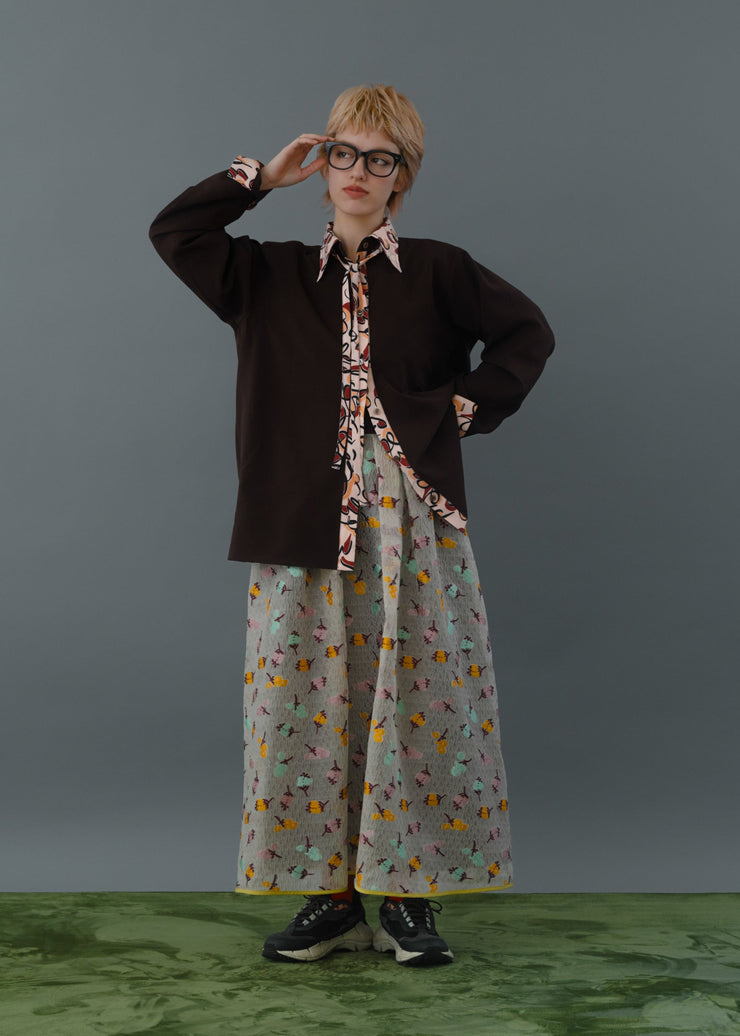 print collar shirt/K256-66131