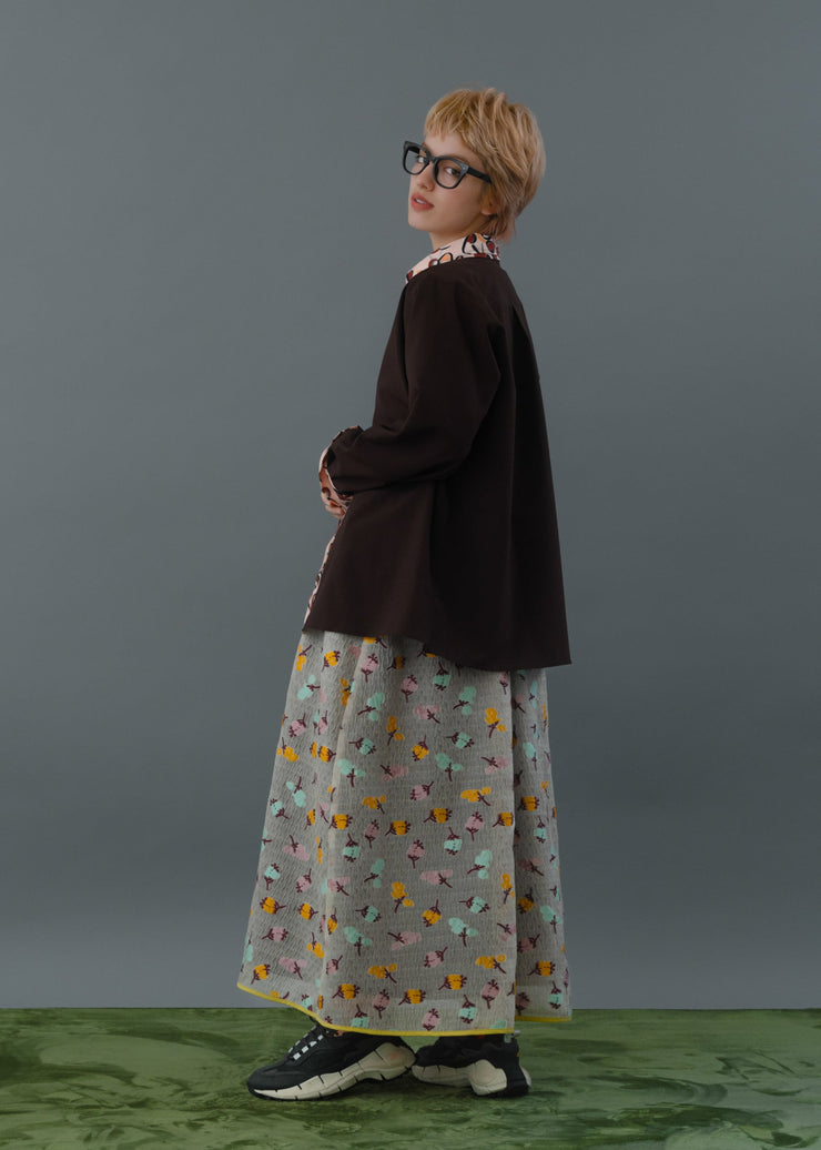 print collar shirt/K256-66131