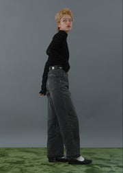 lace high neck tops/K256-62263