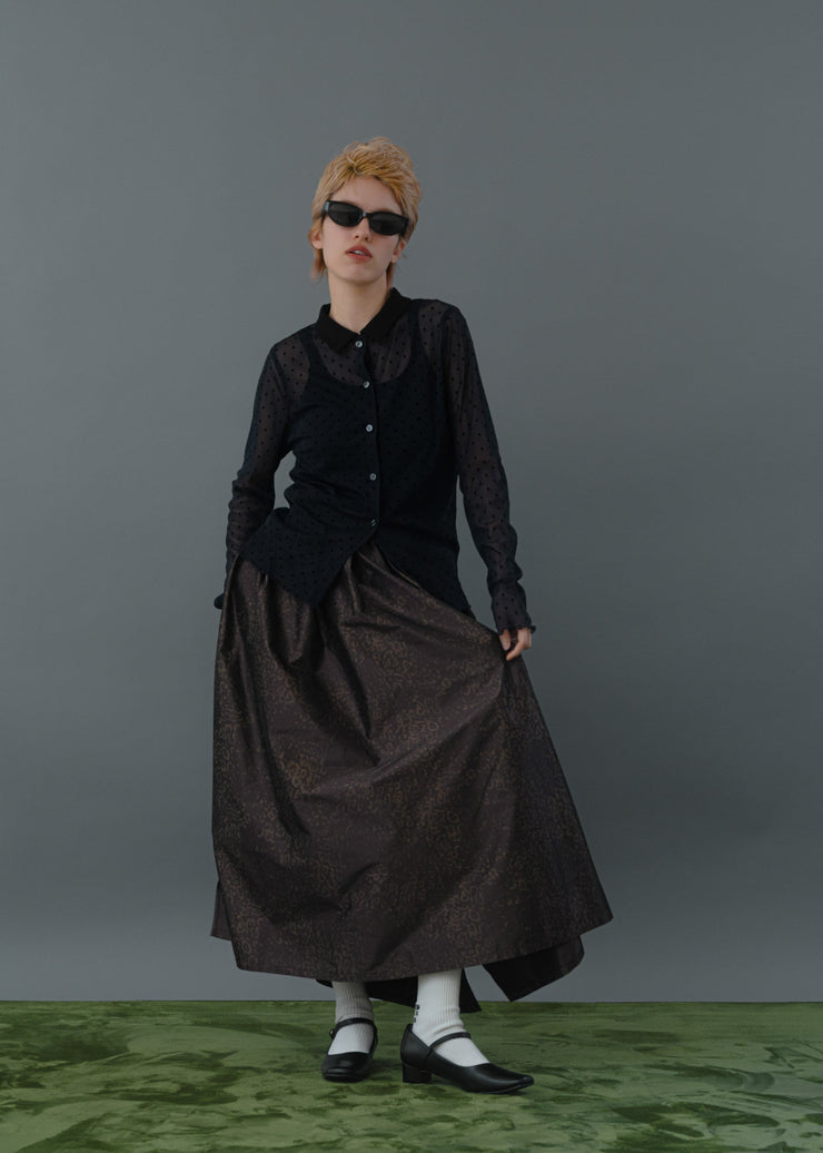 Flocky dots shirts/K256-66122