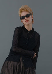 Flocky dots shirts/K256-66122