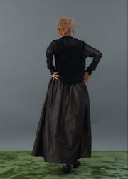 leopard flare skirt/K256-65101