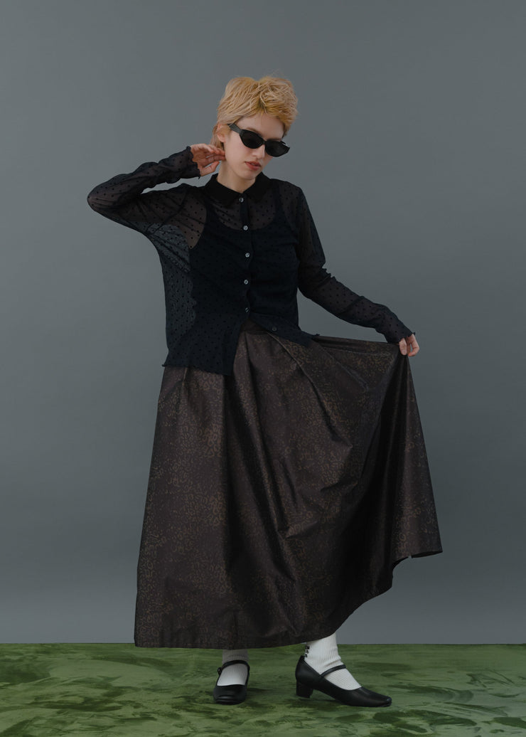 Flocky dots shirts/K256-66122