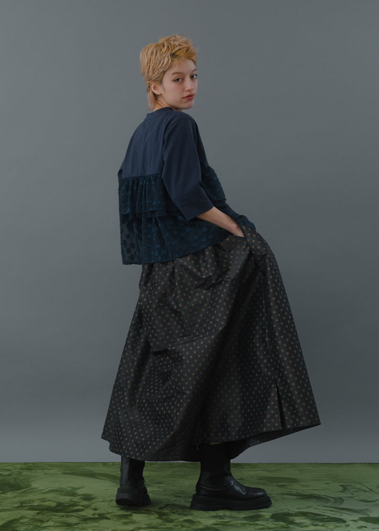 dot flare skirt/K256-65101