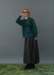dot flare skirt/K256-65101