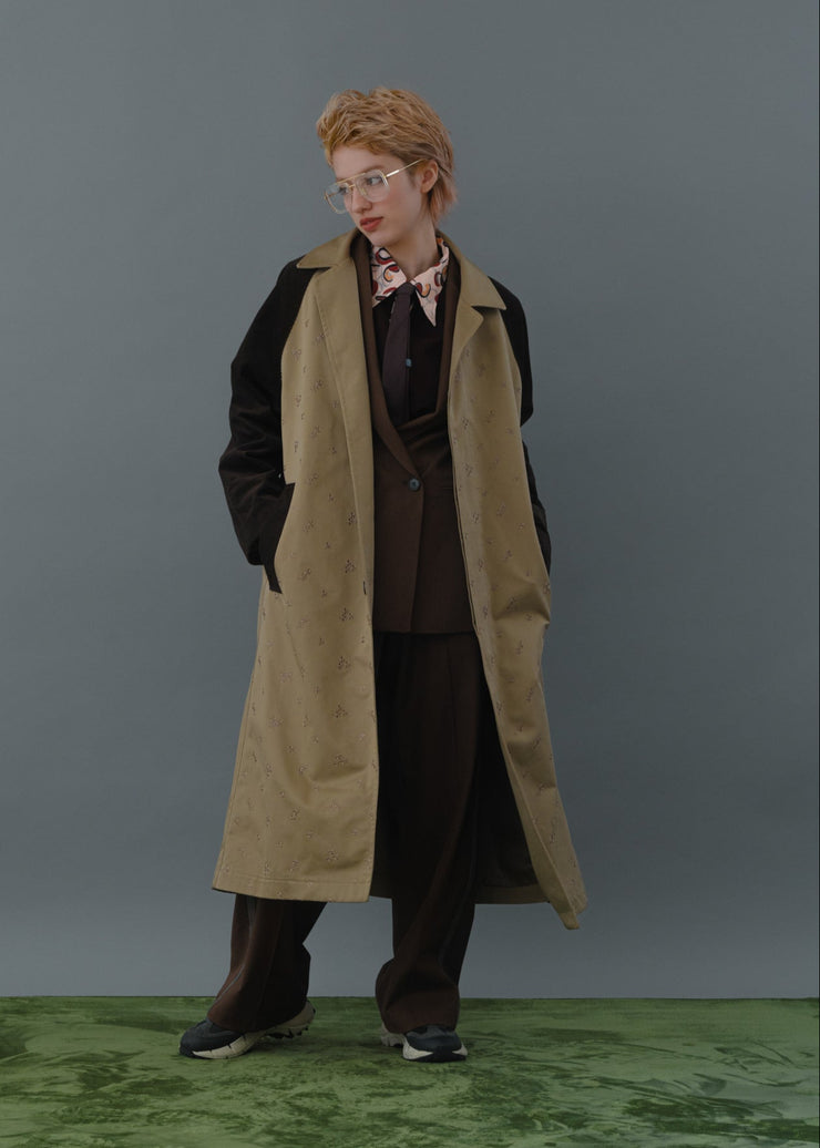【新作】Flower Spot Trench Coat/K256-68142