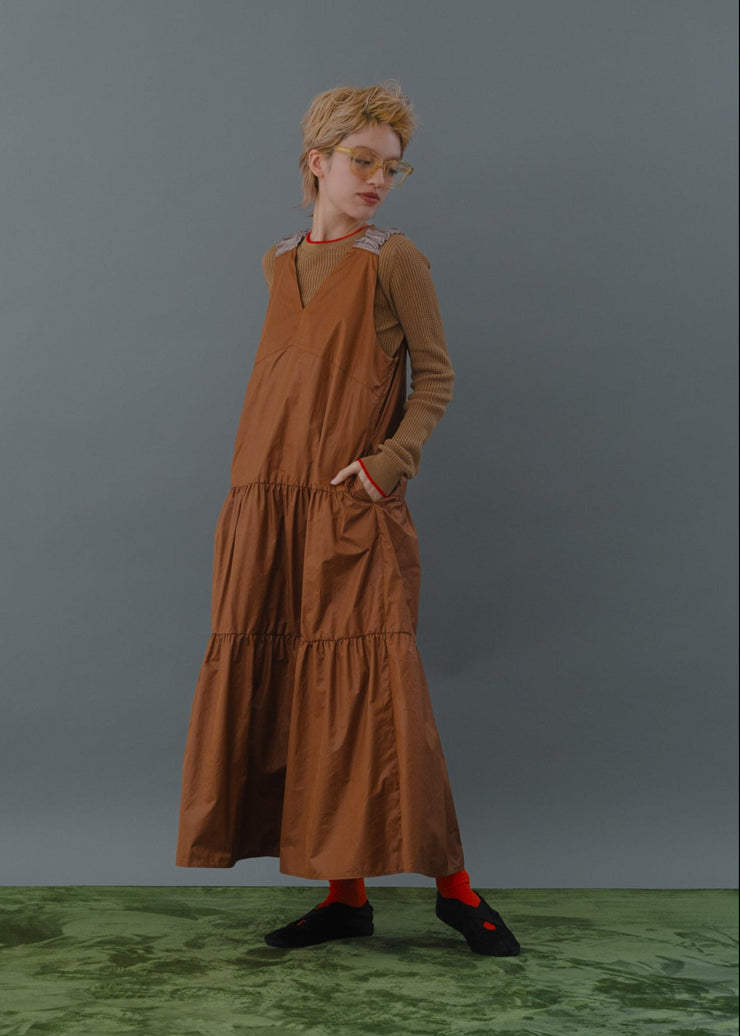tiered v neck one-piece/K256-67146