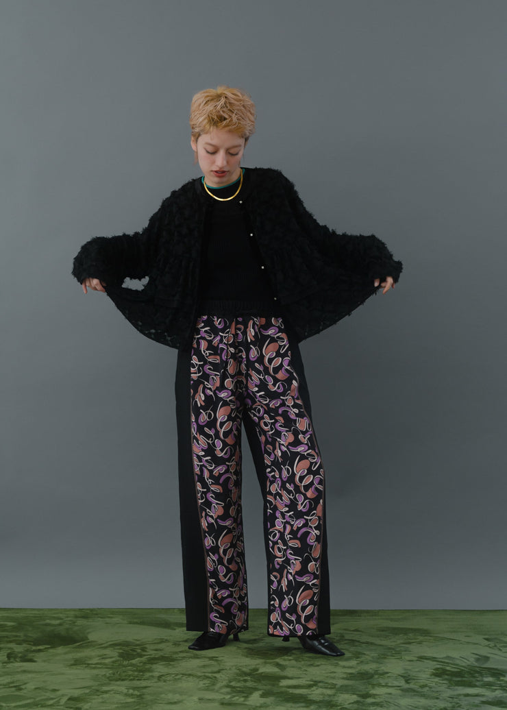 【第1位】cut jacquard tiered blouse/K256-66130