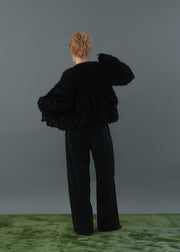 【第1位】cut jacquard tiered blouse/K256-66130