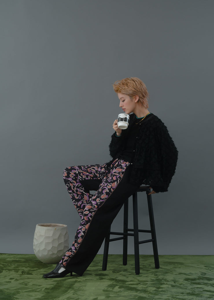 【第1位】cut jacquard tiered blouse/K256-66130