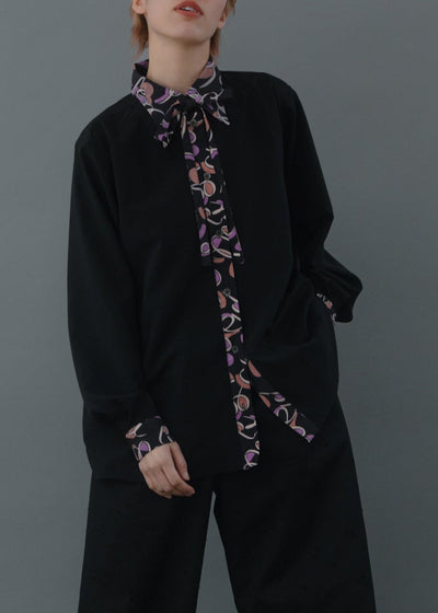 print collar shirt/K256-66131