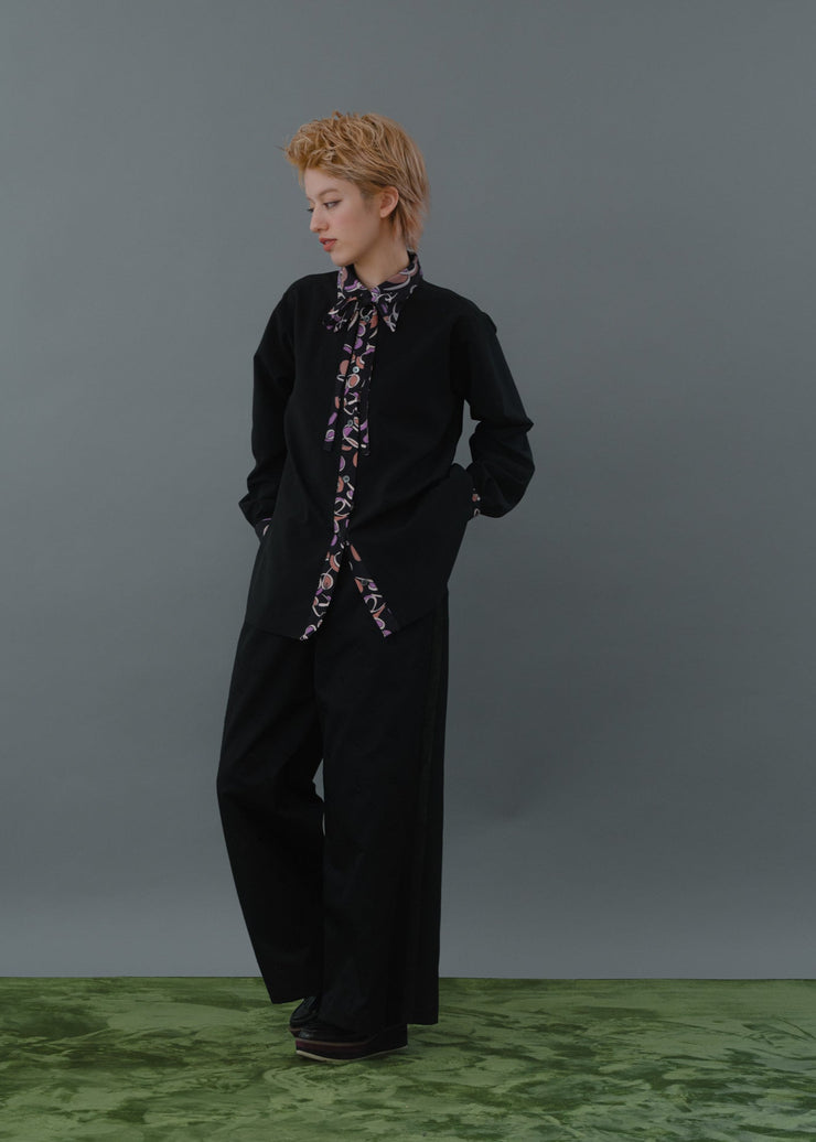 print collar shirt/K256-66131