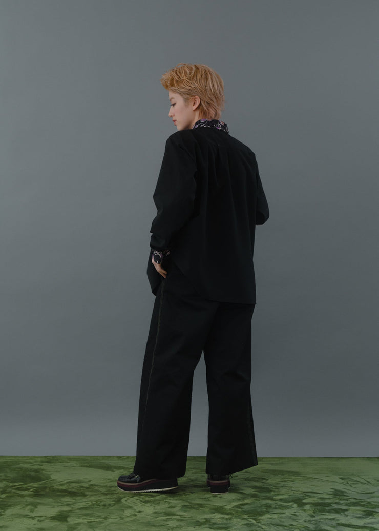 print collar shirt/K256-66131