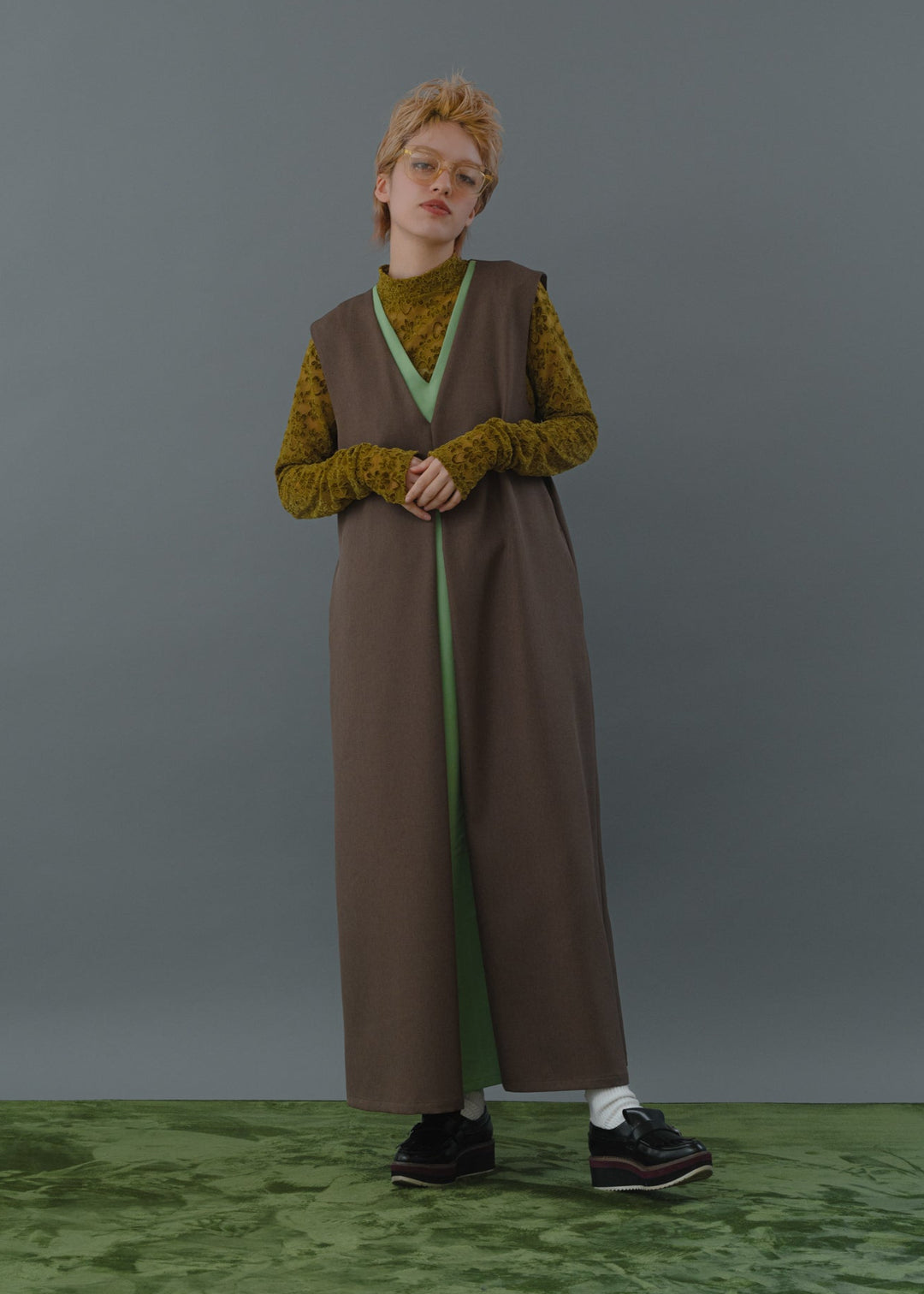 v neck one-pieceVネックワンピース/K256-67145 – Kittle.