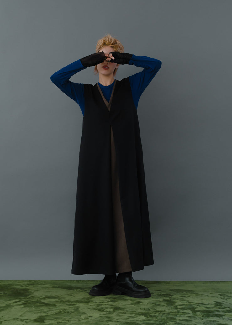 tulle color doking crew neck/K256-62267