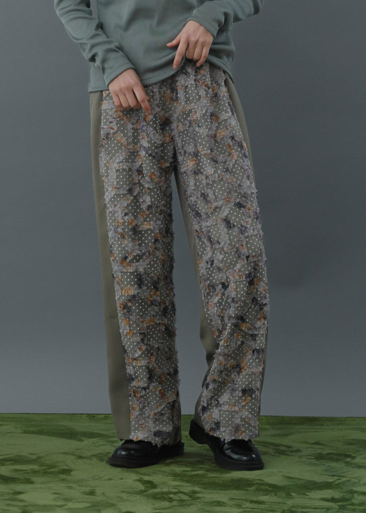 front dot×ribon easy pantsフロントドットリボンイージーパンツ/K256