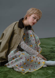 【新作】Flower spot coveralls/K256-68141
