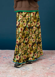 【新作】Flower long skirt/K256-65105