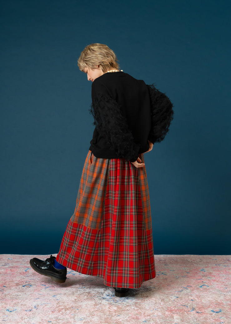 Check long skirtチェックロングスカート/K256-65103 – Kittle.
