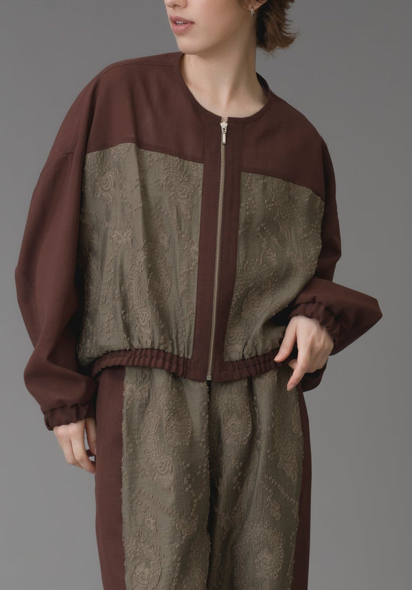 cut jacquard blousonカットジャガードブルゾン/K266-68162