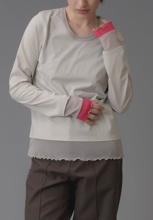 tulle doking topsチュールドッキングトップス/K266-62312