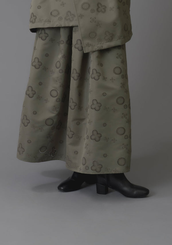 round bowler tuck skirtラウンドボーラータックスカート/K266-65117