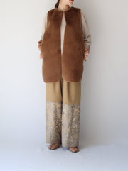 Reversible fur vest/K236-68090