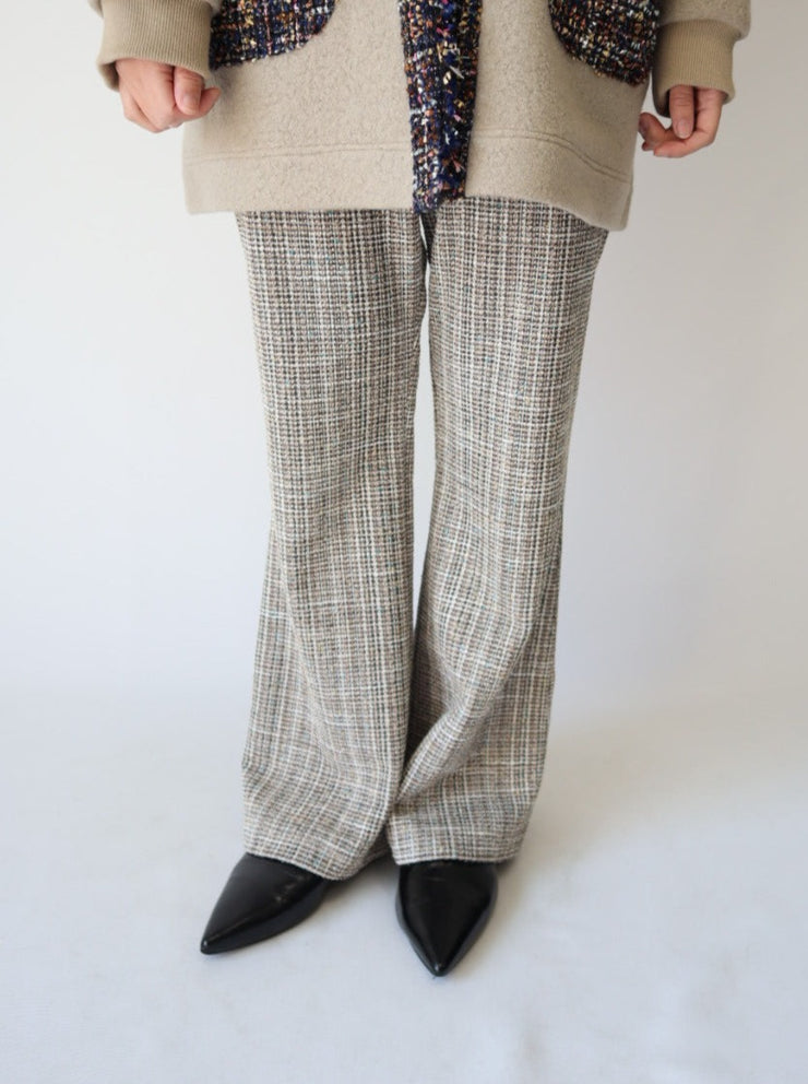 Tweed flare pants/K236-64114
