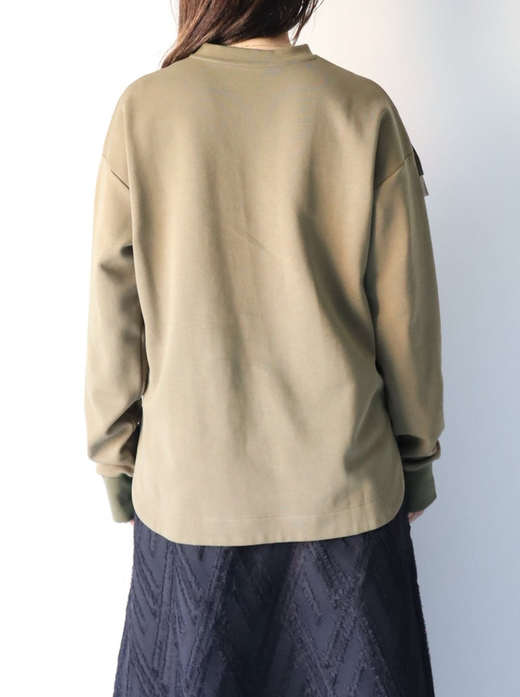 Shoulder fril pullover/K236-6217