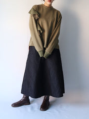 Shoulder fril pullover/K236-6217