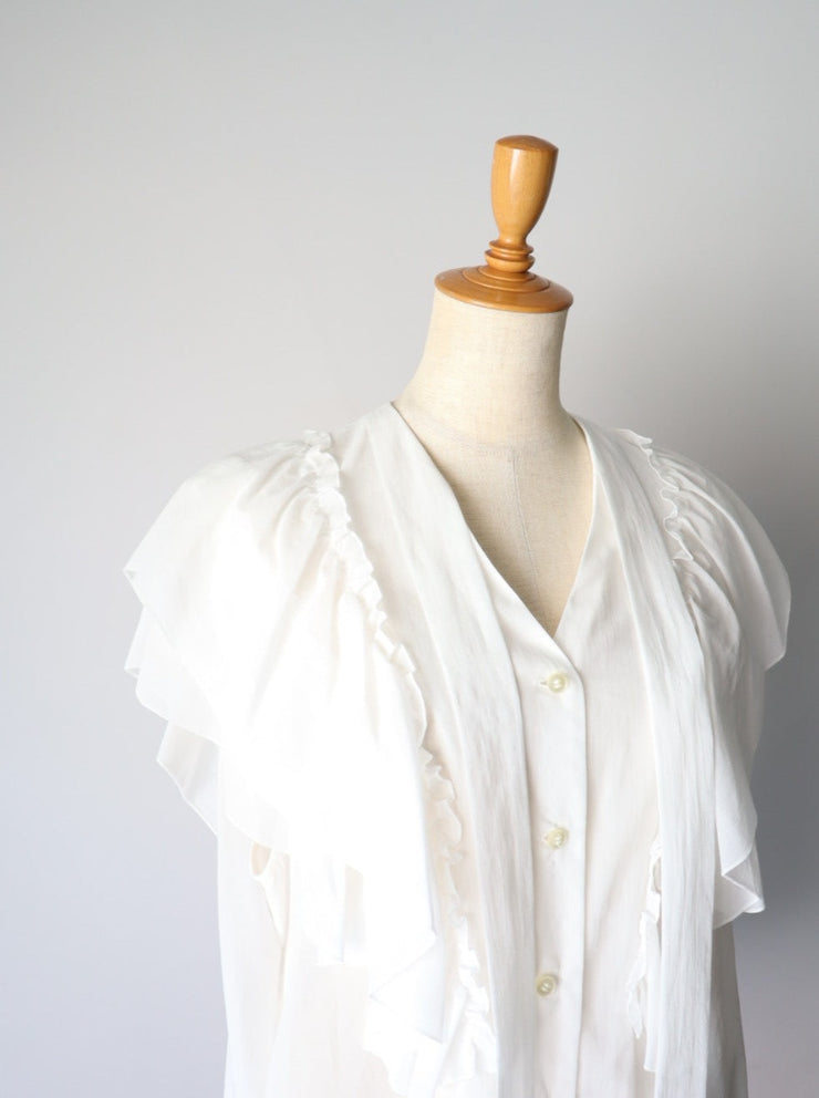 Tie  raffle blouse/K241-66101