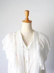 Tie  raffle blouse/K241-66101