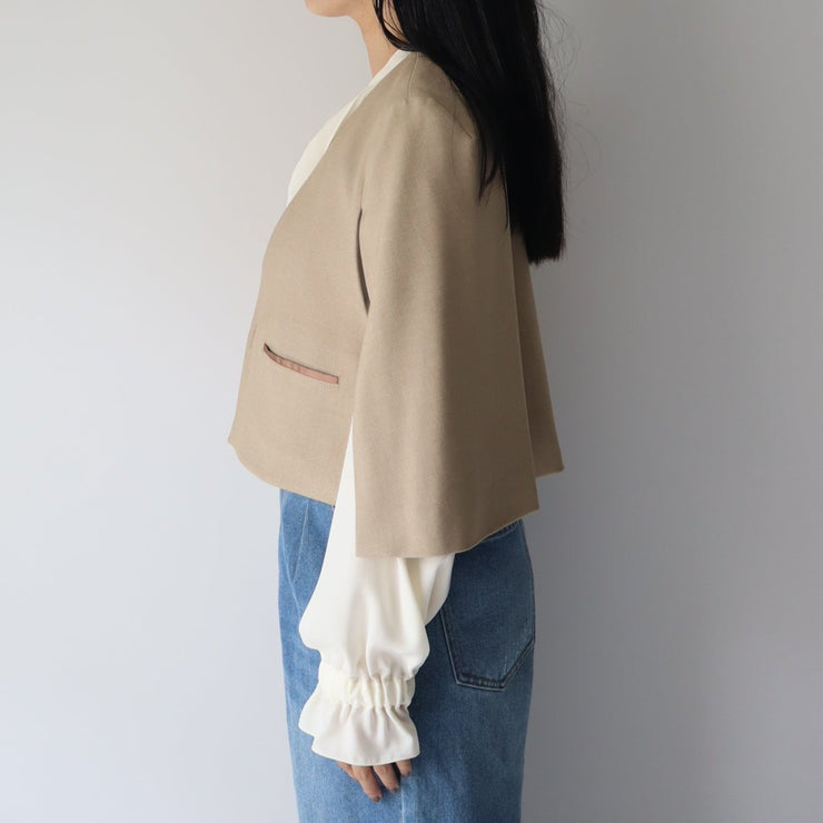 Short cape jacket/K246-68123