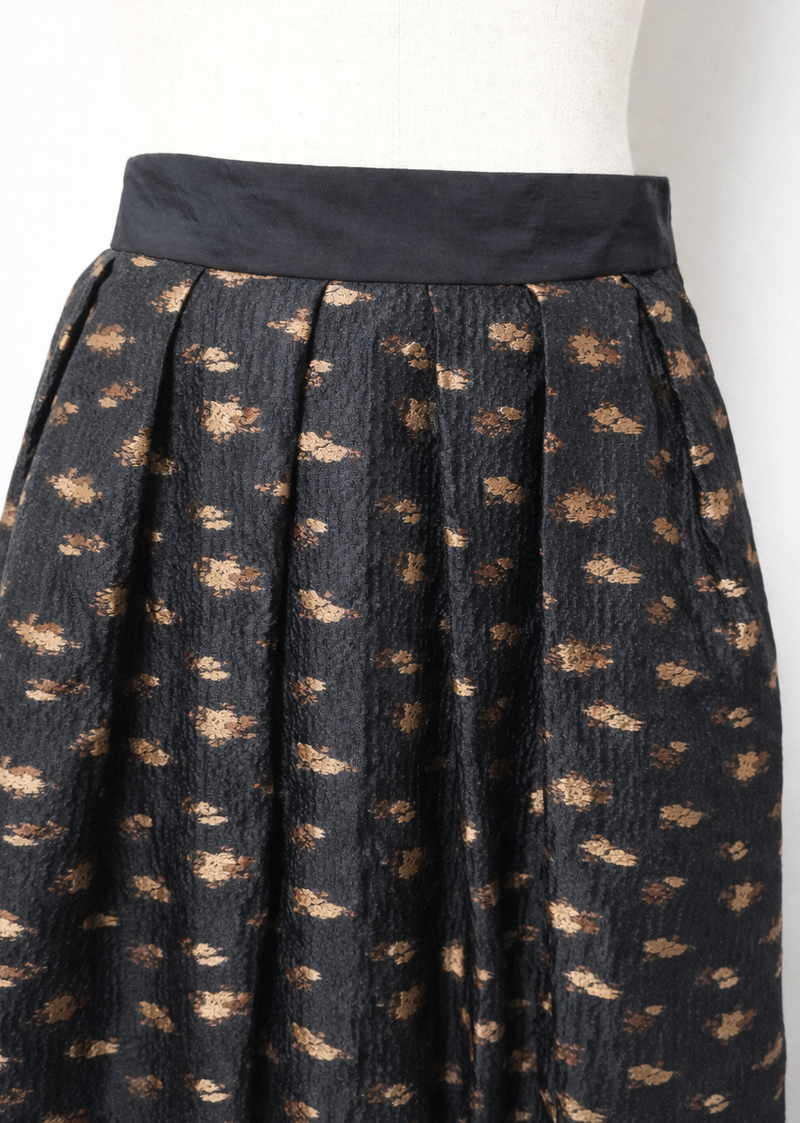 新作】jacquard flower skirtジャガードフラワースカート/K261-65106