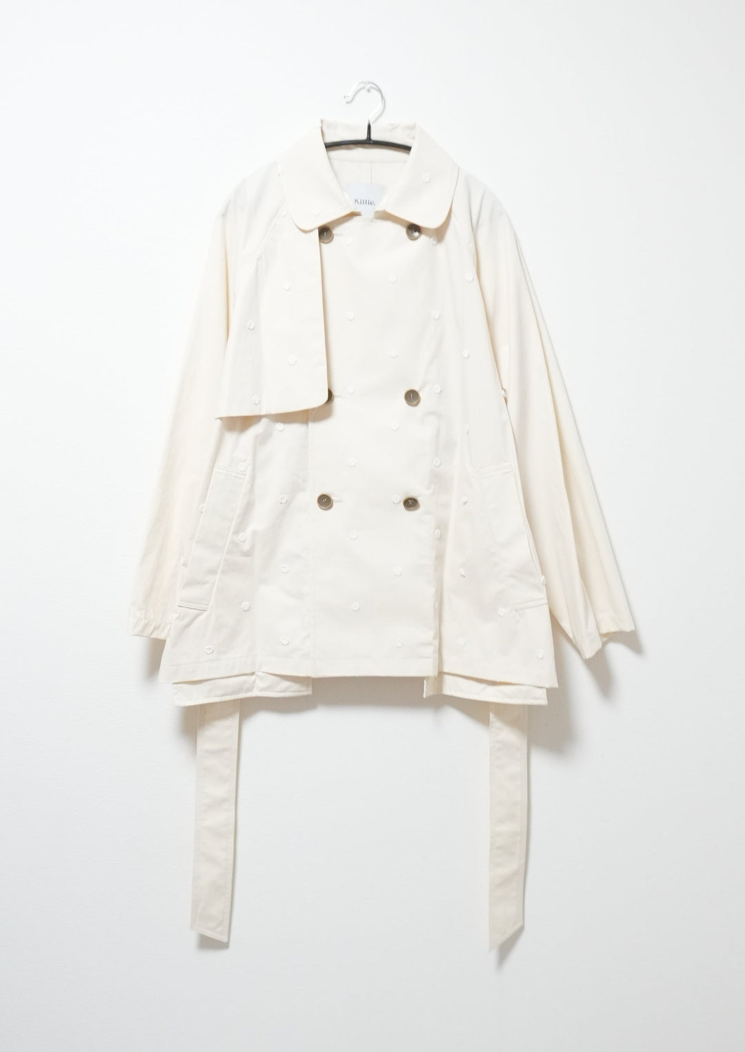 small flower spinklet rench half coatスモールフラワートレンチ