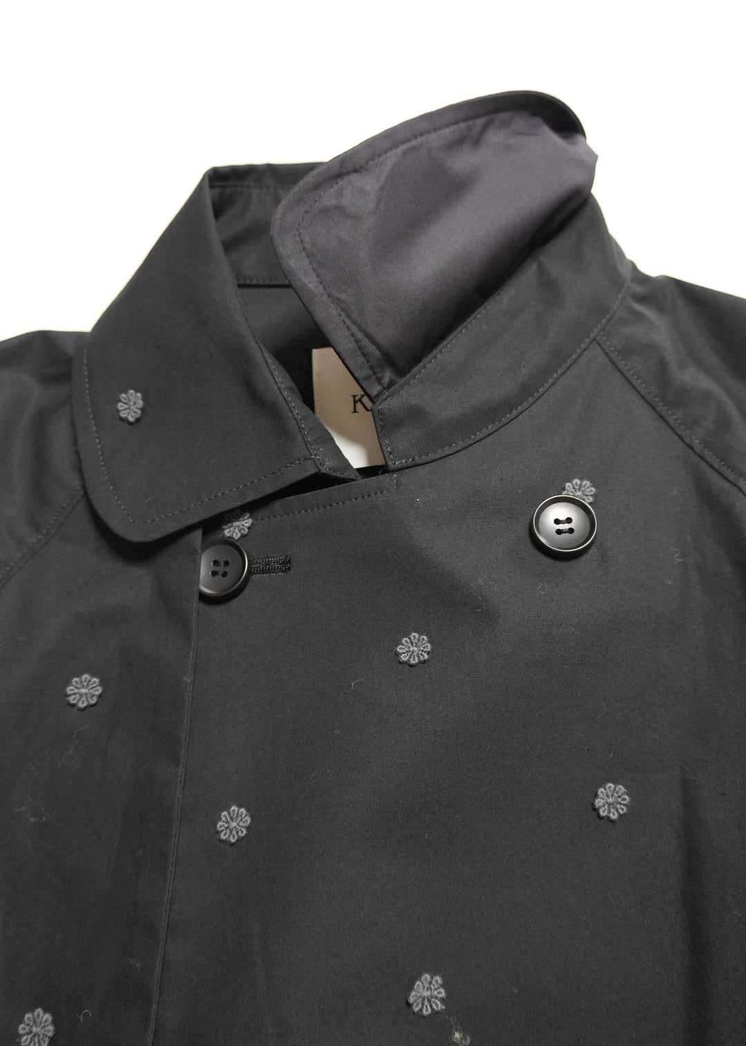 small flower spinklet rench half coatスモールフラワートレンチ