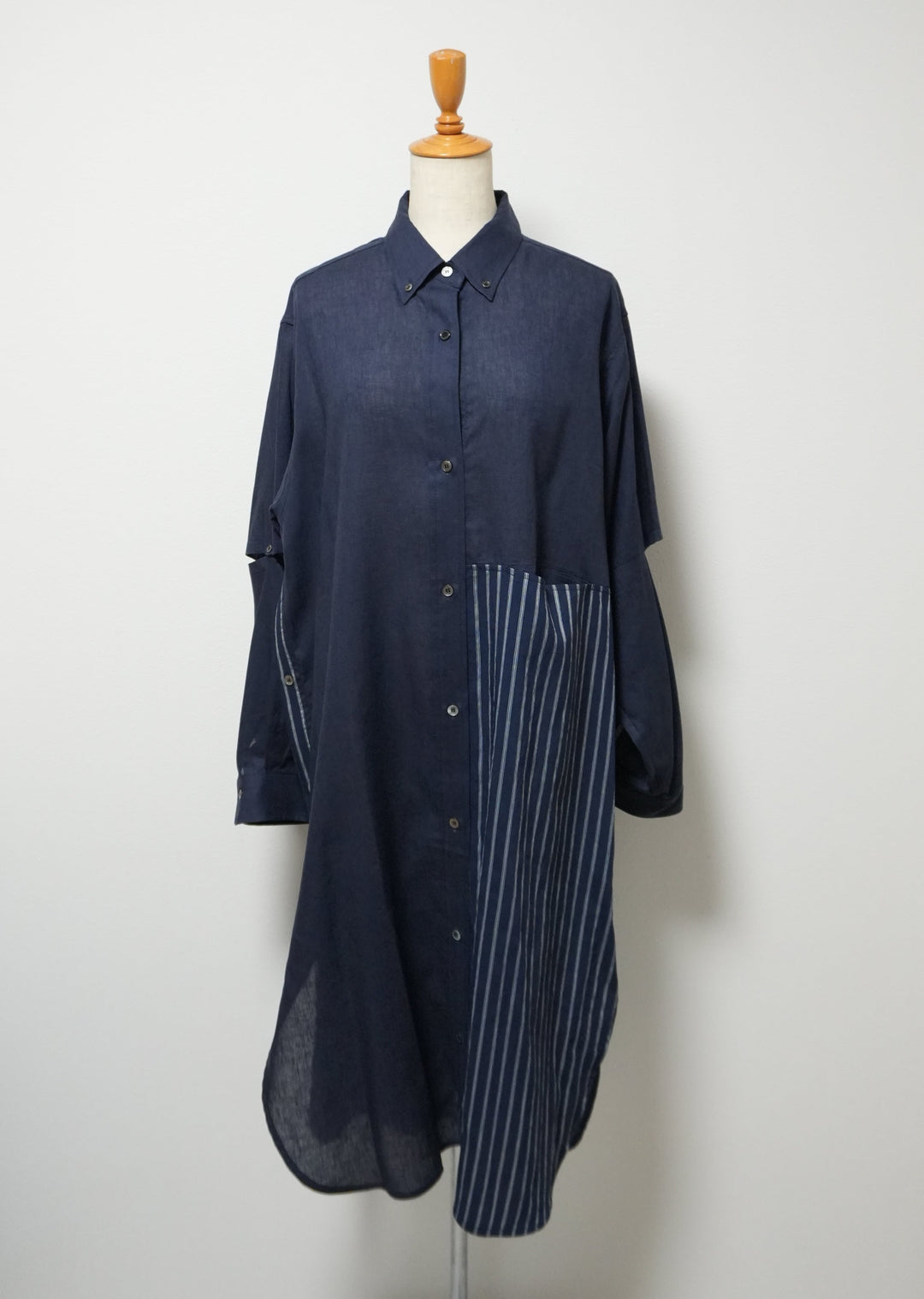 新作】switching long shirtスイッチングロングシャツ/K261-67153