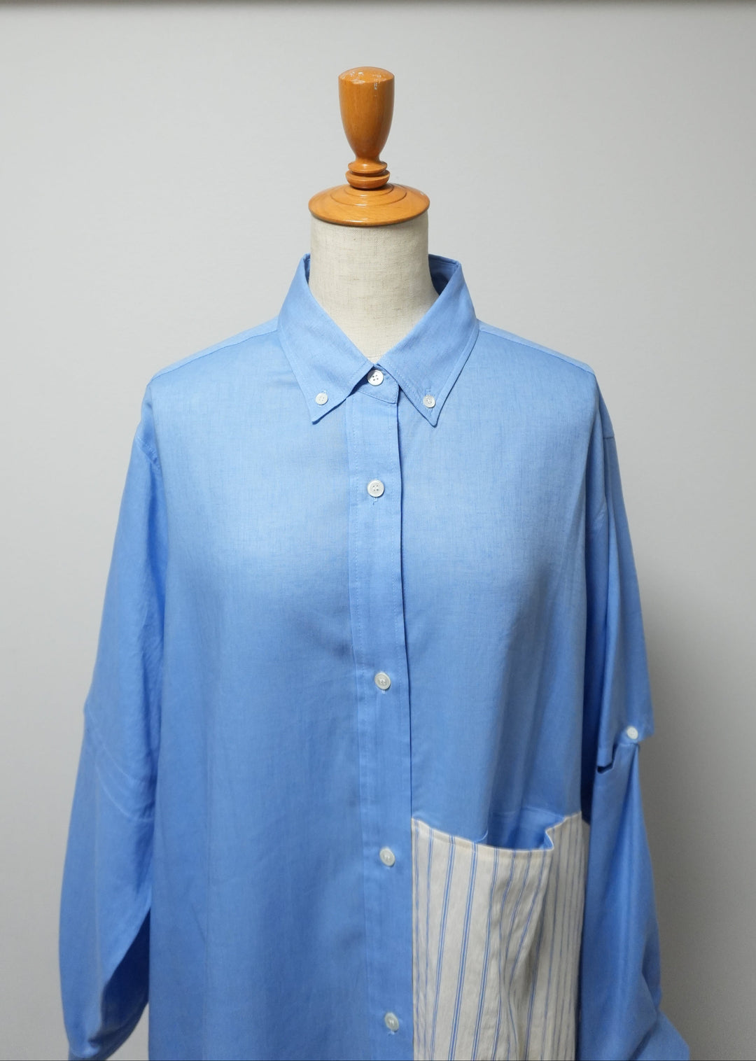 新作】switching long shirtスイッチングロングシャツ/K261-67153
