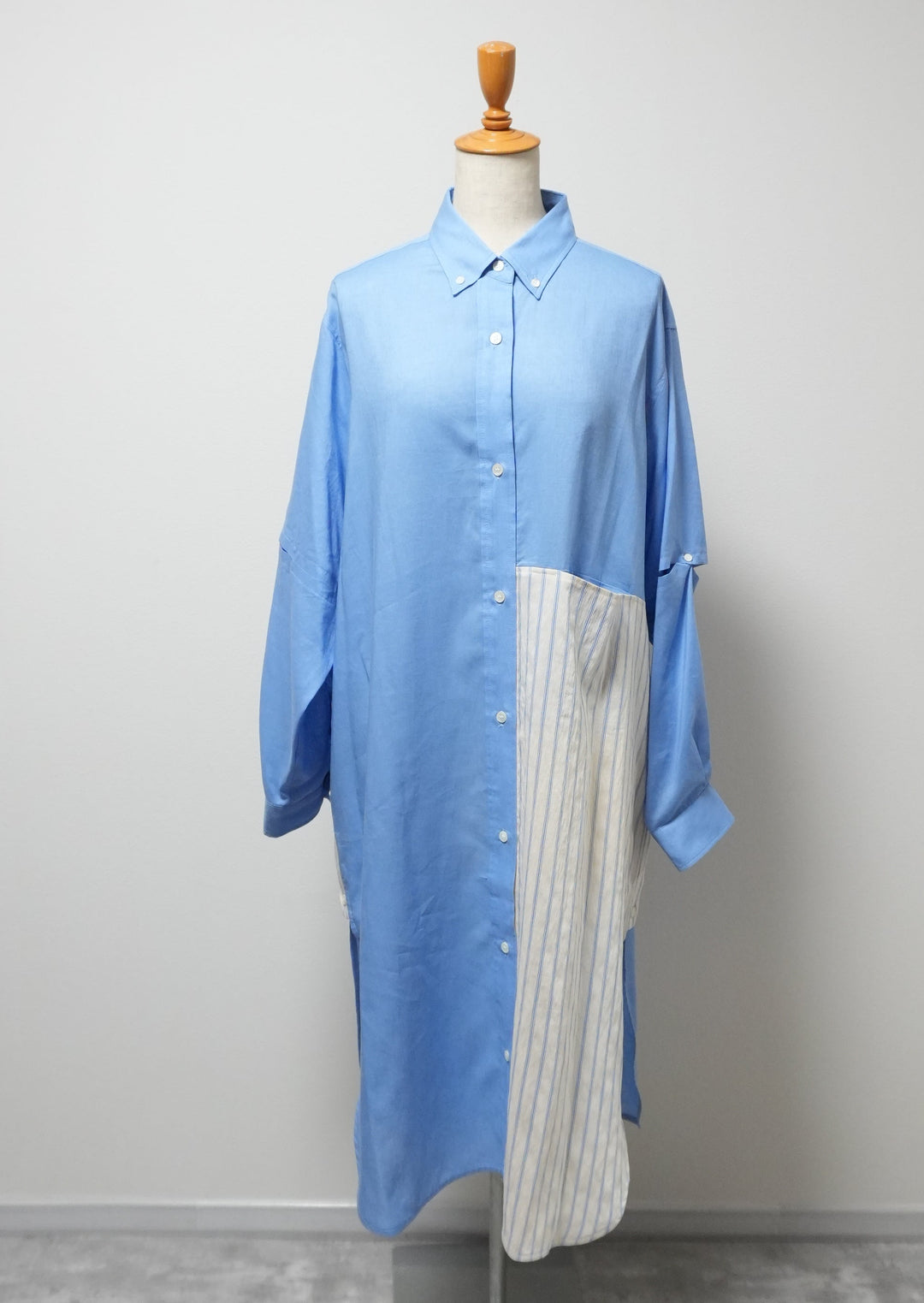 新作】switching long shirtスイッチングロングシャツ/K261-67153