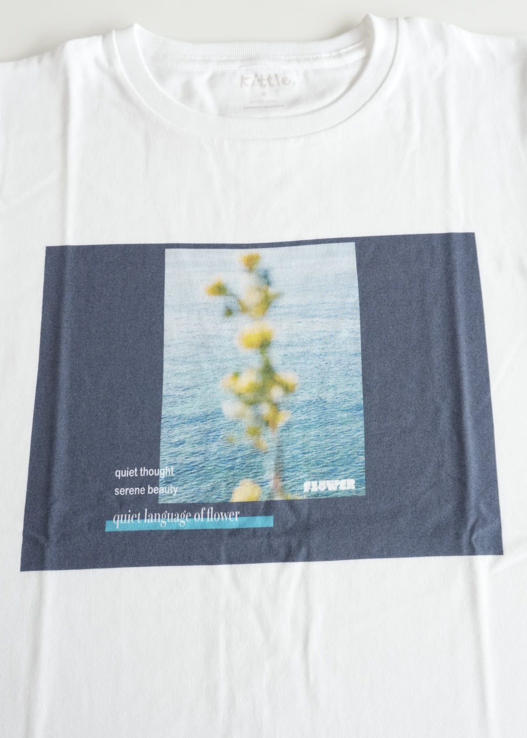 新作】silent flower T shirtサイレントフラワーTシャツ/K263-62307