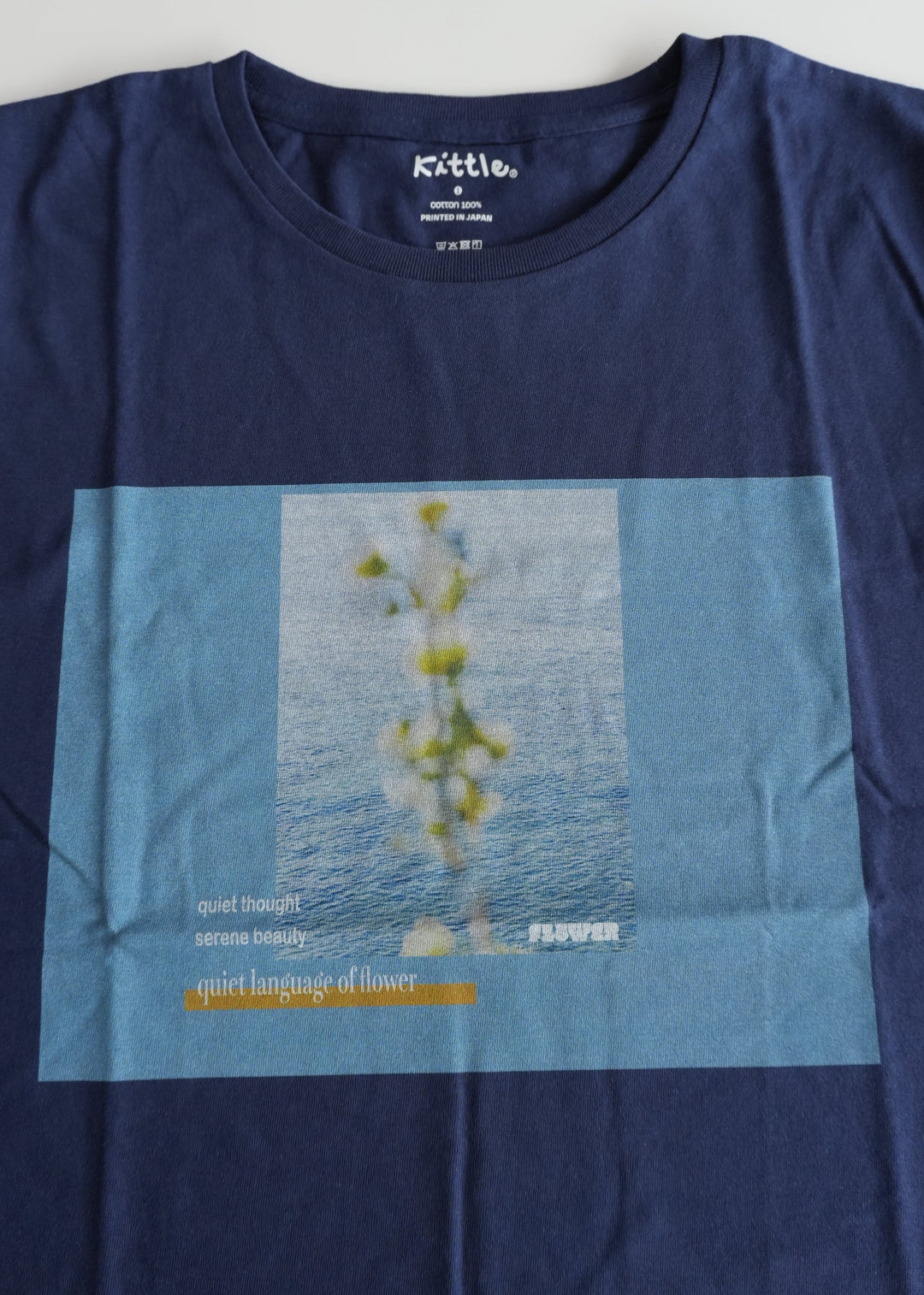 新作】silent flower T shirtサイレントフラワーTシャツ/K263-62307